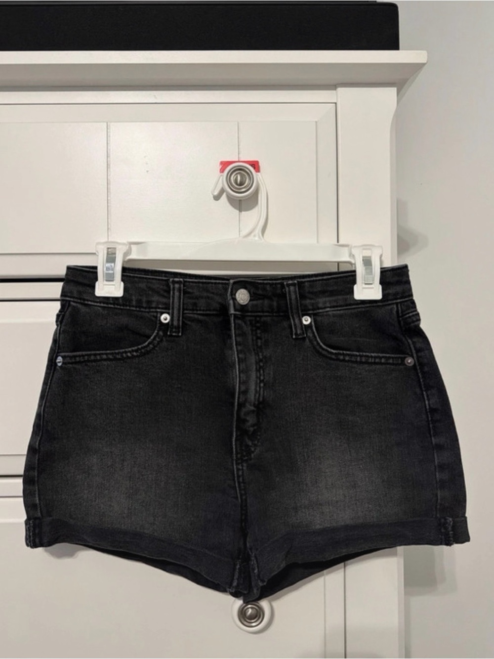 wild fable Black High-Rise Denim Shorts